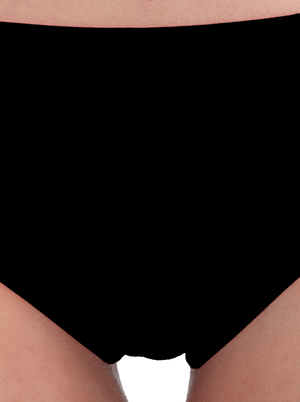 Bez potlače dámske nohavičky Black