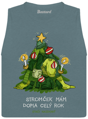 Stačí nazdobiť dámske tielko voľné Heather Deep Teal