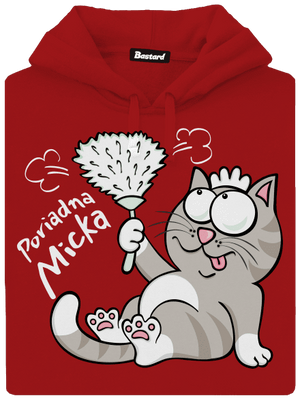 Macko a Micka dámska mikina klokanka Red Mal