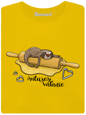 Milujem váľanie dámske tričko Yellow