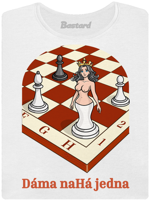 Dáma nahá jedna dámske tričko prémium White