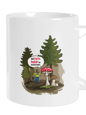 Bacha hubár veľký hrnček White