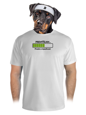 Premýšľam pánske športové tričko White
