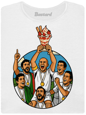 Pohár dámske tričko s lemom White