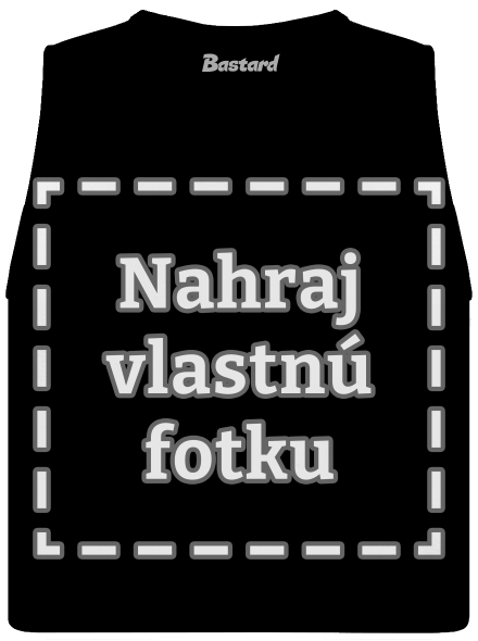 Vlastná potlač dámske tielko voľné Black