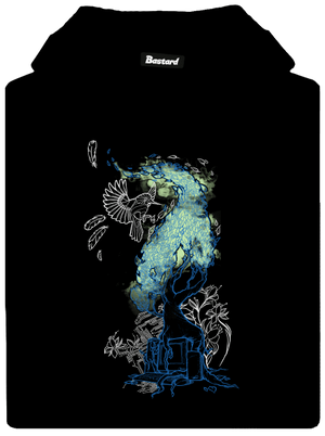 Nature vs. Technology pánska mikina klokanka Black