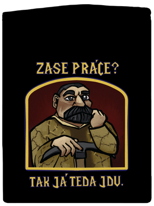 Zase práce? dámska mikina na zips Black