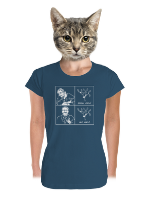 Cimrman: Copak jmelí dámske tričko prémium Petrol Blue