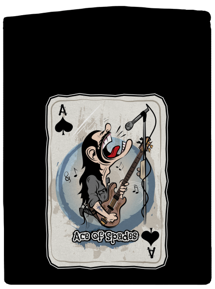 Ace of Spades pánska mikina na zips Black