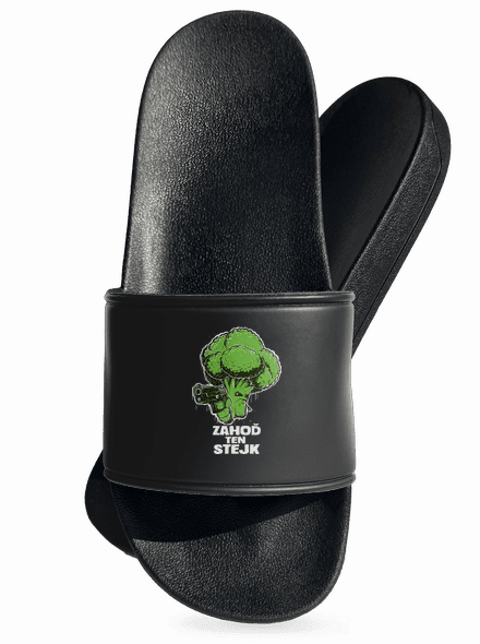 Zahoď ten stejk šľapky Black