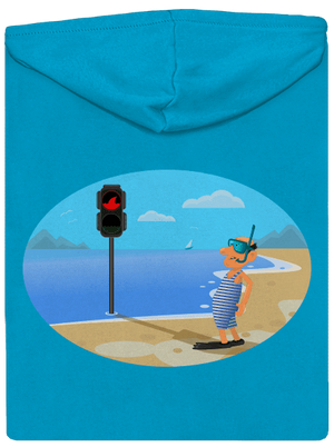 Bezpečné plávanie dámska mikina na zips Blue Atol