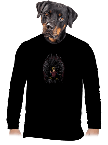 Tyrion na tróne pánske dlhý rukáv Black