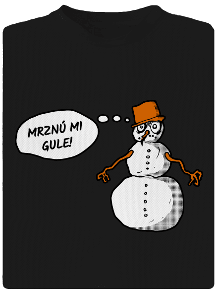 Mrznú mi gule pánske športové tričko Black
