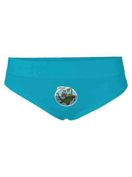 Divný úhor dámske nohavičky Turquoise