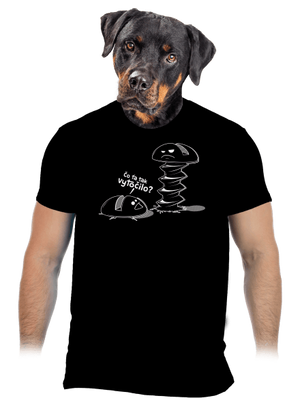 Vytočený pánske tričko Black