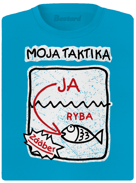 Rybárska taktika dámske športové tričko Blue Atol