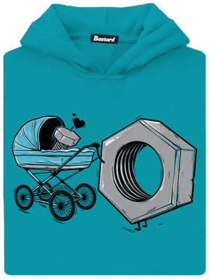 Správna matka detská mikina klokanka Hawaiian Blue