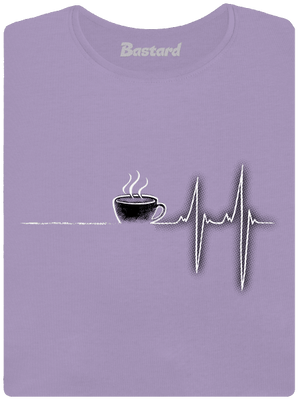 Coffee help dámske tričko s lemom Lavender