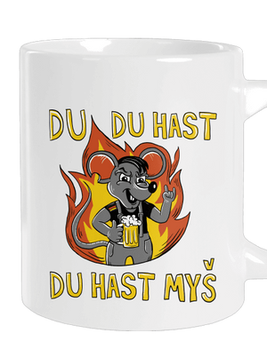 Du hast myš veľký hrnček White