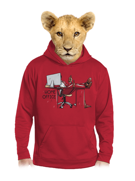 Home Office detská mikina klokanka Fire Red