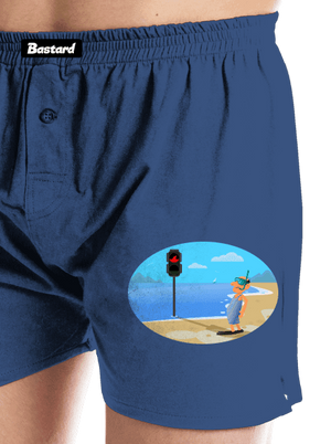 Bezpečné plávanie pánske trenky Blue