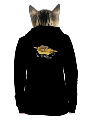 Milujem váľanie dámska mikina na zips Black