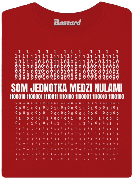 Jednotka medzi nulami dámske tričko prémium Red Mal