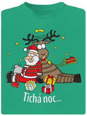 Tichá noc pánske športové tričko Mint Mal