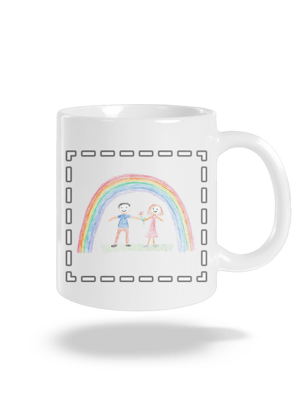 Detské kresby - Nahraj vlastnú klasický hrnček White