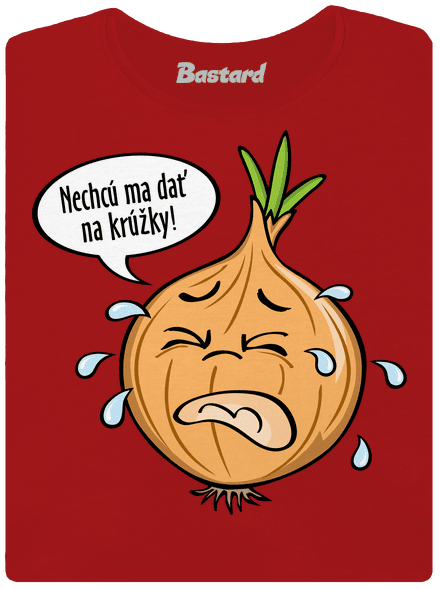 Cibuľa na krúžky dámske tričko Red Mal