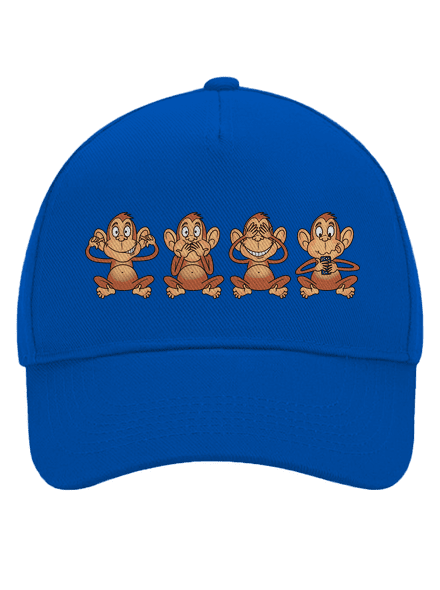 Opička s mobilom šiltovka baseballka Bright Royal