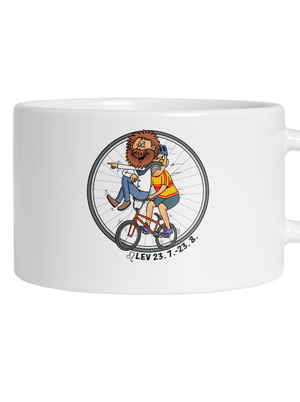 Cyklistický horoskop: Lev hrnček makronka White