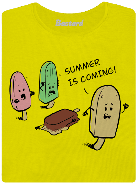 Summer is coming dámske tričko prémium Lemon