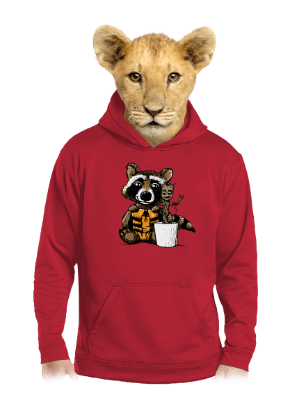 Strážcovia galaxie detská mikina klokanka Fire Red