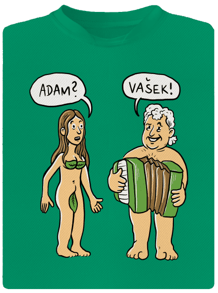 Eva a Vašek detské športové tričko Kelly Green Mal