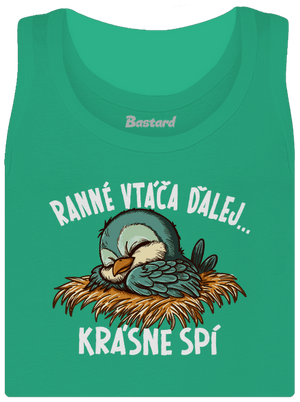 Ranné vtáča spí dámske tielko klasické Mint Mal