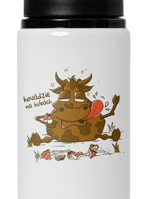Hovädzie na hubách flaša na vodu White