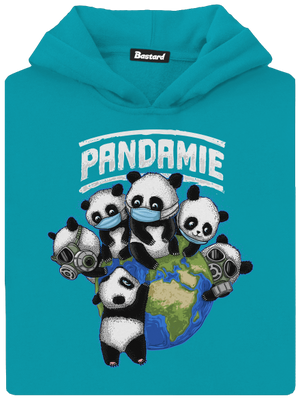 Pandamie detská mikina klokanka Hawaiian Blue