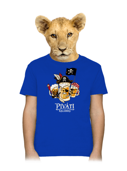 Piváti z Karibiku detské tričko Royal Blue