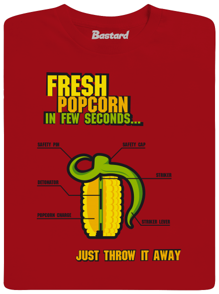 Popcorn grenade detské tričko Red