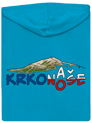Krkonoše dámska mikina na zips Blue Atol