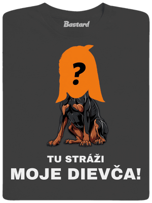 Tu strážim ja pánske dlhý rukáv Dark Grey