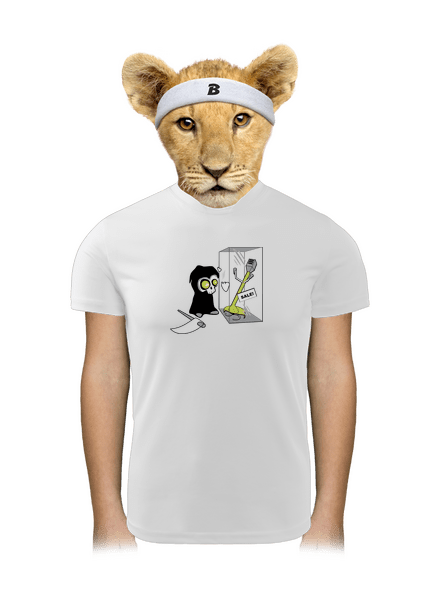 Smrtka detské športové tričko White