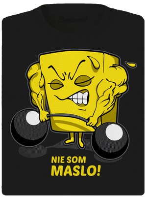 Nie som maslo dámske športové tričko Black