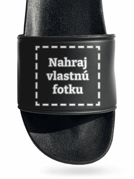 Vlastná potlač šľapky Black