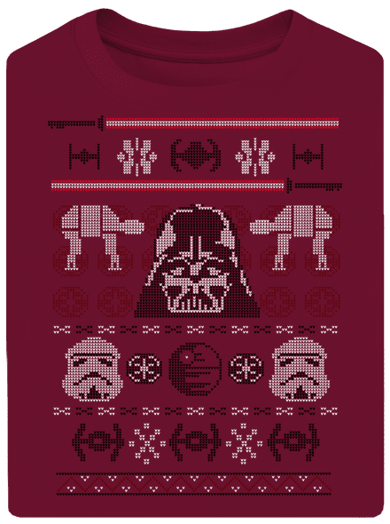 Vader na svetri unisex tričko oversized Garnet