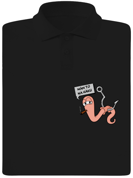 Na háku pánska polokošeľa Black