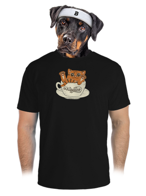 Kapučičíno pánske športové tričko Black