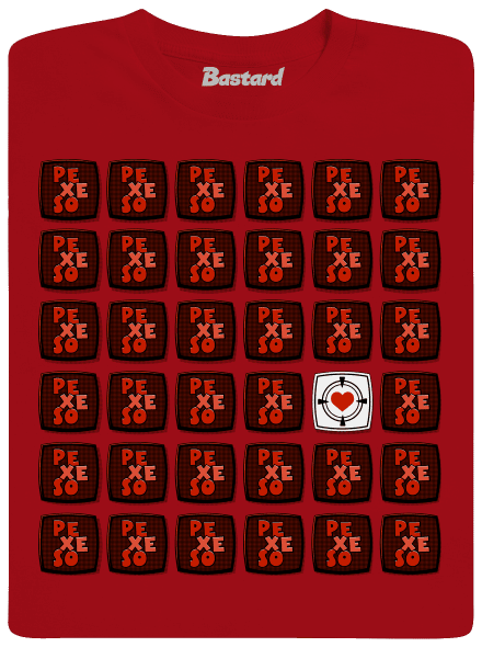 Pexeso pánske dlhý rukáv Red