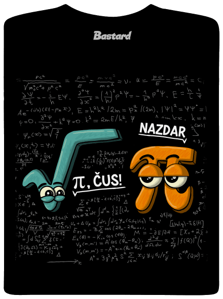 Pí, čus! pánske dlhý rukáv Black